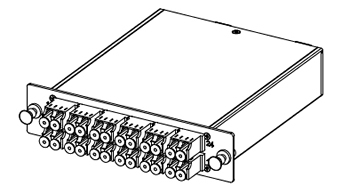 4U 144端口OM3/4 MTP-LC跳线面板